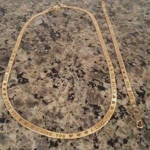 Necklace and bracelet